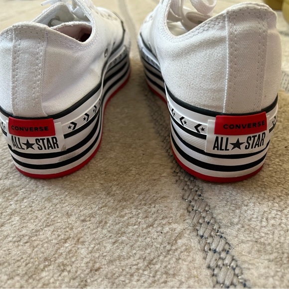 Converse White Platform Athletic Shoes - Picture 7 of 16